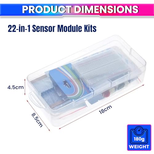 Image of amiciSense 22-in-1 Sensor Module Kit for Raspberry Pi, and IoT Projects - Comprehensive Starter Set for Beginners and Enthusiasts​