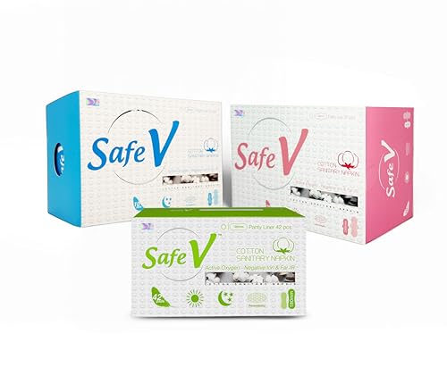 Image of 3-in-1 Feminine Care Kit - Organic Cotton Panty Liners, Day Pads & Overnight Pads - Ultra-Thin with Hydro Gel Core - 72 Count Set - Breathable & Comfortable