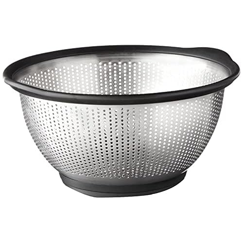 KitchenAid Stainless Steel Colander, 5 Quart, Black