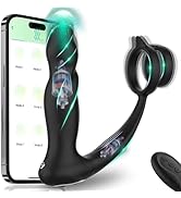 ChicLSQ Analvibratoren Dildo mit Penisring Sexspielzeug für Männer Prostata Massager Stimulator m...