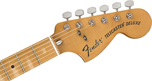 Fender Vintera Road Worn ’70s Telecaster Deluxe MN Olympic White – Guitare Électrique - Les Beatles, Paul McCartney, John Lennon, RIngo Starr, George Harrison Fender Vintera Road Worn '70s Telecaster Deluxe MN Olympic White - Guitare Électrique – Image 6