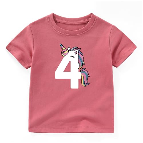 4th Birthday Shirt boy Girl Unisex Four Shirt 4 Year Old Birthday t Shirt Outfits