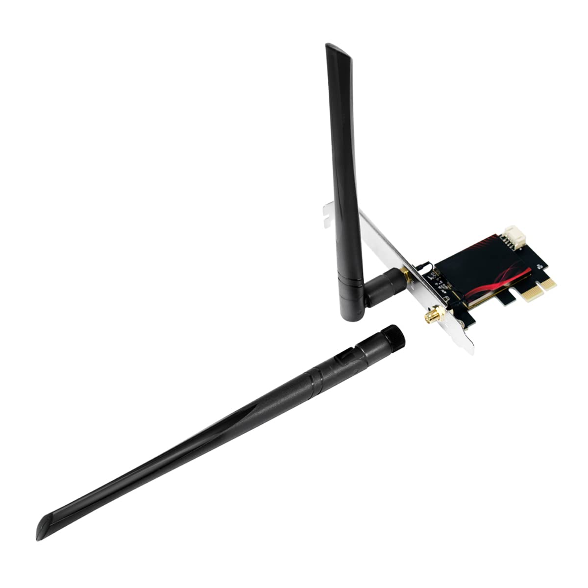 LogiLink WL0248 Carte PCI Express dernière génération avec Wi-FI (5 GHz/6 GHz/2,4 GHz) et Bluetooth (Version 5.2)