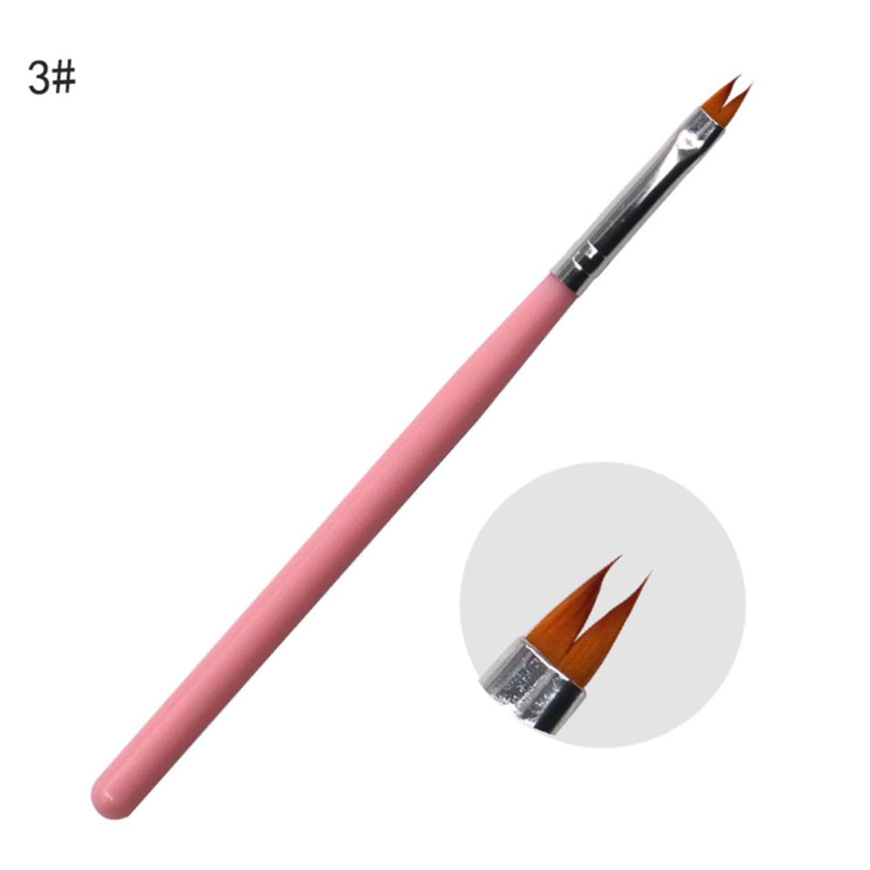 FRCOLOR 24pezzi Pennelli Per Manicure Con Manico Strumenti Professionali Per Nail Art Kit Completo Per Decorazione Unghie Per Casa e Salone