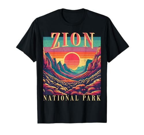 Retro Zion National Park Utah Mountain Women Men Kids...