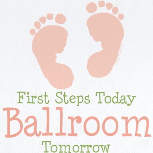 CafePress Pink Footprints Ballroom Dancing Infant Onesie Cute Infant Bodysuit Baby Romper2