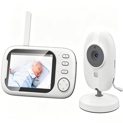 Babá Eletrônica 3.5" sem Wi-Fi, Monitor de Bebê com Visão Noturna