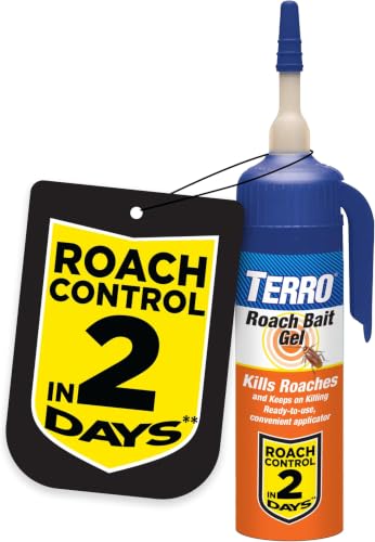Image of TERRO T502 Cockroach Gel Bait Killer 3 oz - Fast-Acting Roach Killer Indoor Infestation Control for German, American and Oriental Roaches with Precision Applicator (Pack of 12)
