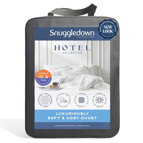 Snuggledown Luxurious Hotel Double Duvet - 10.5 Tog All Year Round Premium Quilt Ideal for Summer & Winter - Soft Touch Cover, Hypoallergenic, Machine Washable, Size (200cm x 200cm)