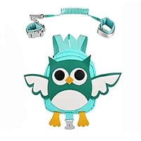Yuepin Cute Backpack,Toddler Safety Harness Walking Belt, Anti Lost Safety Wrist Cuff with Key Lock (owl)