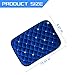 Mandark Bling Car Center Console Cover, Crystal Rhinestone Fluffy Automotive Armrest Seat Box Cushion Pad, Soft Comfortable Diamond Arm Rest Protection Mat, Universal Vehicle Accessories (Blue)