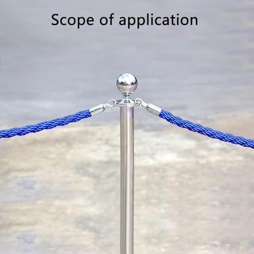 Corda de barreira de segurança de corda Cordas de barreira de fila com ganchos, corda de controle de