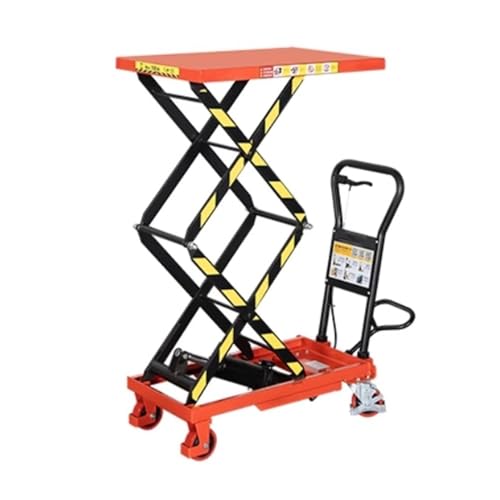 Hydrauliczny ręczny wózek nożycowy, platforma do łatwego transportu i przenoszenia dużych obciążeń, trwały materiał dla zwiększonej stabilności i wydajności