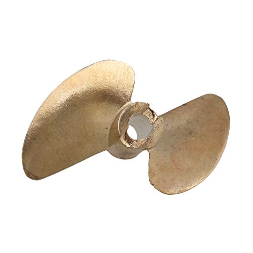 BQLZR 435/2 RC Boat Copper Propeller Two Leaves Hole 4MM Diameter 35MM Pitch1.4MM