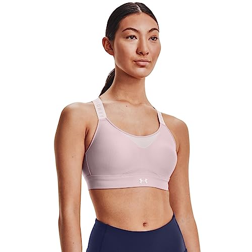 Under Armour Women's Limitless High Sports Bra , Dash Pink (667)/French Gray , X-Small