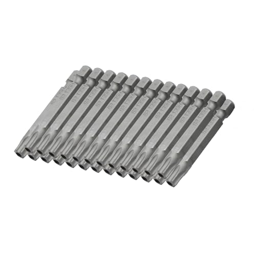 TEMO 25p T35H Tamper Proof Security Torx 6 point 2" Screwdriver Insert Bits