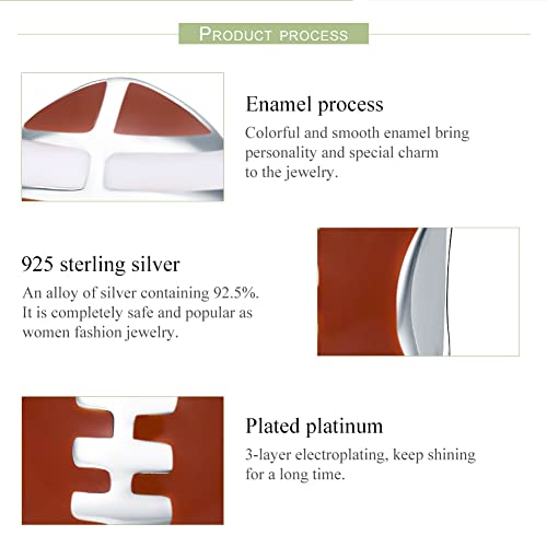 Rugby Charms Baseball Charms Volleyball Charms Sports Charms Sterling Silver Super Bowl Fans Ball Bead for Pandora Bracelet3