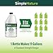 SimpleNature 45% Vinegar (1 Gallon) - Highly Concentrated Vinegar for Heavy-Duty Cleaning Power for Home & Patio, Limescale Removal & DIY Formulas - Dilutes Easily - Free of Dyes or Fragrance
