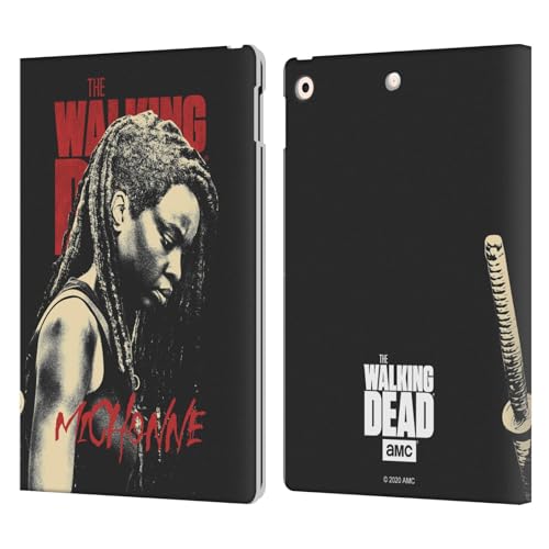 Head Case Designs Officially Licensed AMC The Walking Dead Michonne Season 10 Character Portraits Leather Wallet Case Compatible with Apple iPad 10.2 2019/2020/2021