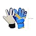 Pegciuho Children's Football Goalkeeper Gloves Finger Protection Breathable Gift Anti-Slip Trendy Football Goalkeeper Gloves for Beginners, Blue