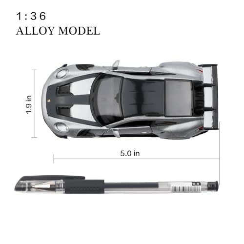 Modelo de coche Porsche 911 GT3 a escala 1:36 miniatura 5