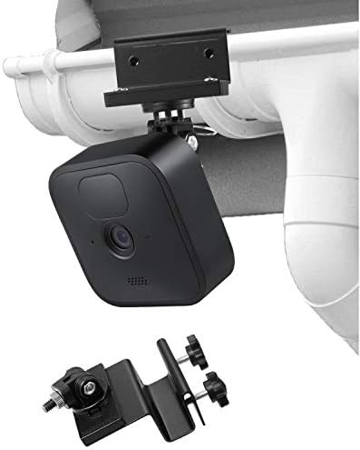 Wasserstein Weatherproof Gutter Mount with Universal Screw Adapter Compatible with Blink Outdoor and Blink XT2/XT Camera (1 Pack, Black)