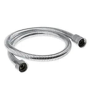 MagiDeal Flexible Stainless Steel Bathroom Shower Hose Replacement Tube Pipe - silver, 2
