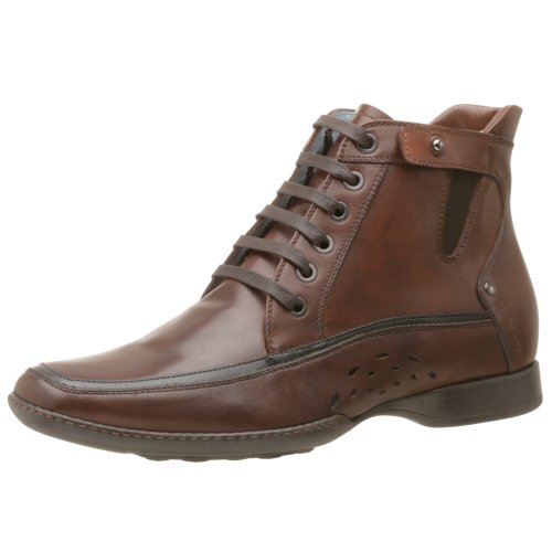 STEVEN by Steve Madden Men's Douglis Lace Up Boot, Dunkelbraun, 45 EU