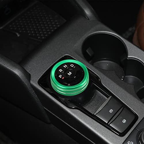 For 2021-2022 Ford Bronco Sport Accessories Air Conditioner Ac Headlight Switch Knob 4Wd Wheel Drive Trailer Gear Shift Switch Knob Cover 7Pcs Green Aluminum Alloy(Don't For Bronco) #TOP5