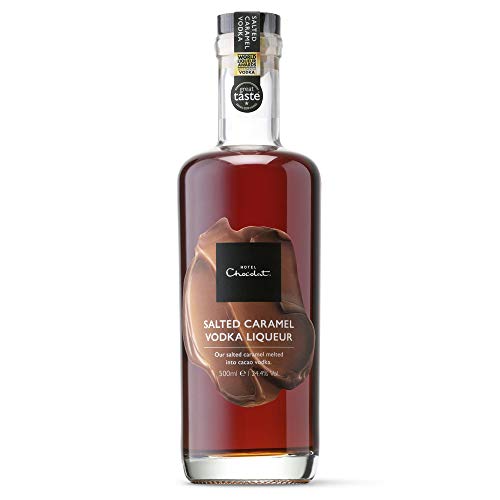 Hotel Chocolat Salted Caramel Cacao Vodka Liqueur - Award-Winning Vodka 500ml 24.4% - Best Served Chilled Or Over Ice