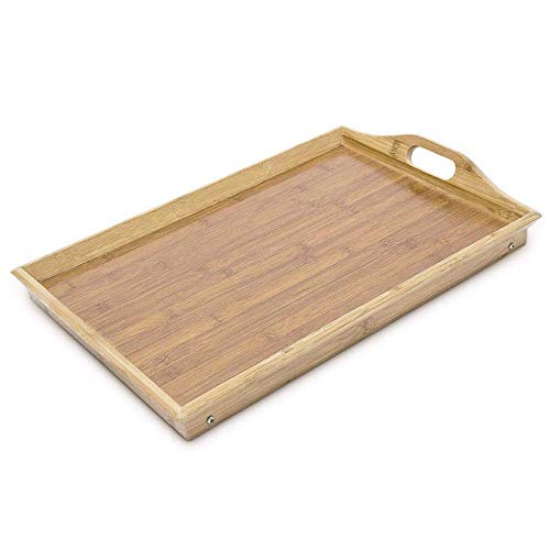 Table ordinateur portable lit et plateau bambou petit déjeuner pliable - 3
