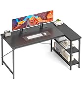 DUMOS L Shaped Desk 47 Inch Computer Desk Gaming Furniture Corner Desks Home Office PC Table with...