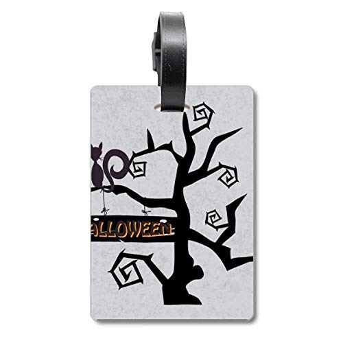 Étiquette de sac de voyage Halloween Chat idéale pour votre prochaine croisière