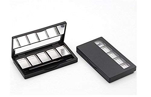 VNDEFUL Empty Eyeshadow Containers with 5 Aluminum palettes Pans,DIY Eye Shadow Pigment Tray Holder Case For Women Girls Makeup