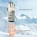 Windproof Waterproof Snow Gloves for Skiing, Snowboarding, and Outdoor Activities, Touchscreen Enabled, Unisex