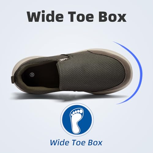 Men's Slip on Sneakers Walking Shoes X Wide Width Comfortable Casual Sneakers Lightweight Work Driving Loafers2