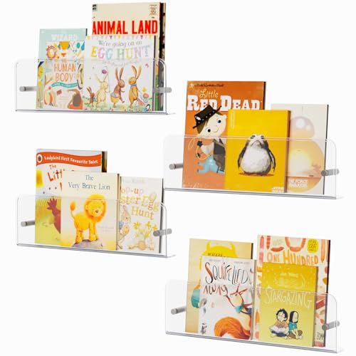 Lifewit 24073 Nursery Bookshelf 4 Pack, 15 Inch Floating Shelves cover