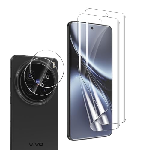Image of PreCure [2+2 Pack] Screen Protector for X200 Pro with Camera Lens Protection | Soft TPU Film | Bubble-Free | Anti-Scratch | HD Full Coverage | [Not Tempered Glass]