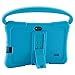 7 inch Kids Tablet PC Case, Silicone Cover with Handle and Kickstand Compatible with TOPELOTEK 7, HENGKE 7, Dragon Touch Y88X Plus, Tagital 7 T7K, Contixo Kids Tablet K2 K3 Q88 (Blue)