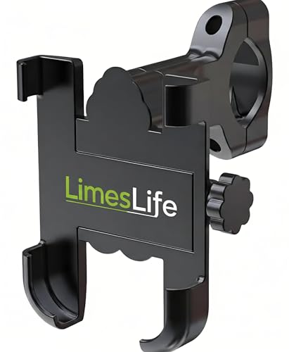 Image of C01 Aluminium Mobile Phone Holder Mount for Motorcycle Bike,360 Rotating Handlebar for 3.5 to 7 inch Smartphones(Black)