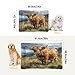 KJIZMO Highland Cow Painting Dog Bed Mat, Soft Comfortable Warm Crate Pad with Anti-Slip Bottom, Machine Washable Pet Mattress for Pets Sleeping for Large Medium Dogs & Cats 24x18in