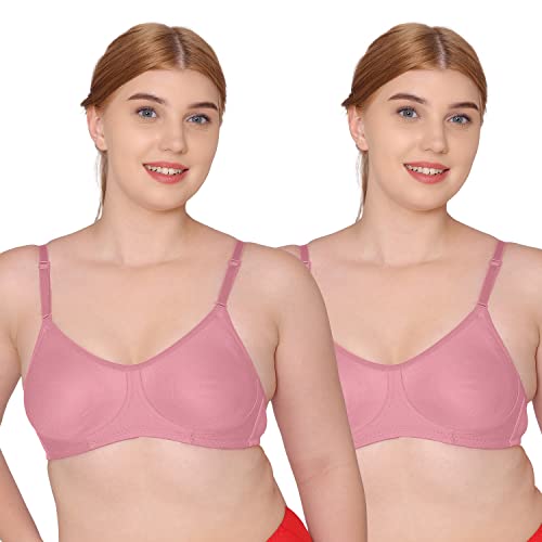 Image of Tweens - Non Padded Cotton Rich Bra - Concealer Side Shaper - Cotton Rich Fabric - Full Coverage, Multiway Straps, Wirefree, Seamless T-Shirt Bra