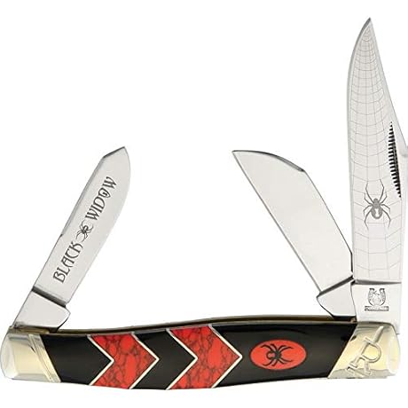 Rough Rider Stockman Knife Black Widow RR1671