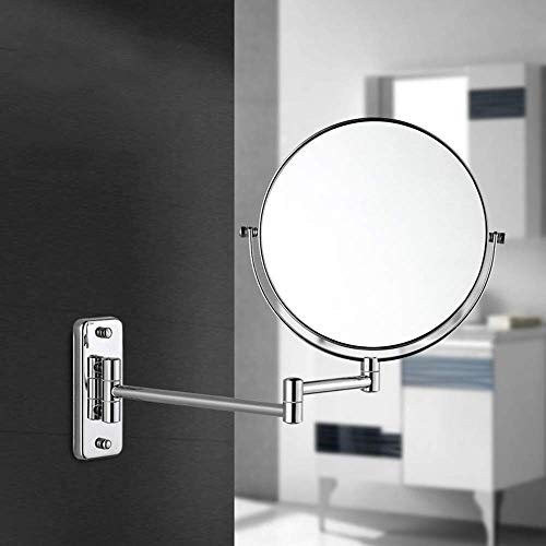 Miroir argenté pour salle de bain avec bras mécanique extensible - 3