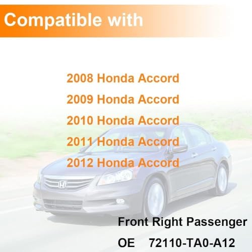 Image of Cheriezing Door Latch Lock Actuator Compatible with Honda 2008 2009 2010 2011 2012 Accord Replace# 72110-TA0-A12, 72110TA0A12 - Front Right Passenger Side