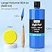 Nicpro 8 Colors Large Bulk Acrylic Paint Set(16.9 oz, 500 ml), Rich Pigments, Non Toxic Craft Paint for Multi Surface, Canvas, Wood, Leather, Ceramic, Fabric - Art Painting Supplies for Beginners, Artists & Adults