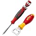 Produktbild Wiha LiftUp 26one® Schraubendreher 13-tlg. mit Doppelbit Set im Griff I Bithalter I Innenvierkant, Innensechskant, PH, PZ, Schlitz, TORX (43895) inkl. Flaschenöffner SoftFinish® Werkzeuggriff