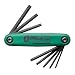 Bondhus 12634 GorillaGrip Set of 8 Star Fold-up Keys, sizes T9-T40