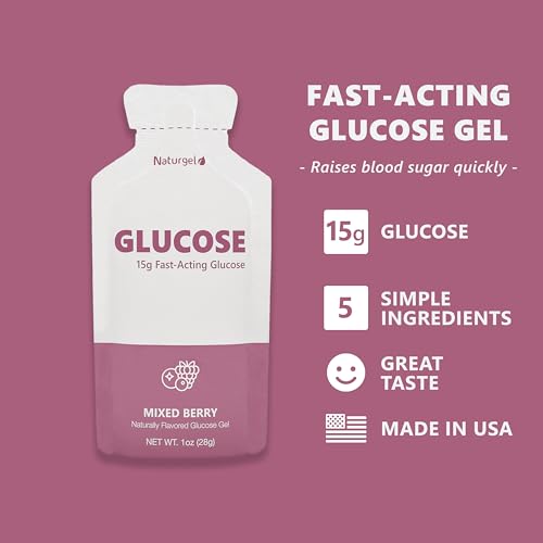 Image of Glucose Liquid Gel, Pack of 50, Berry - 15g Fast-Acting Liquid Glucose