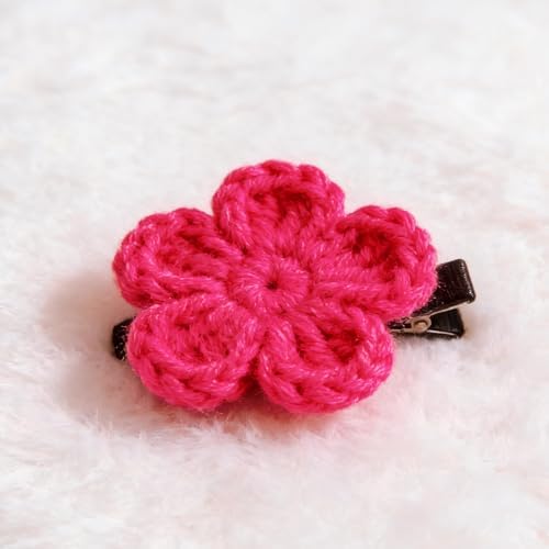 1Roll for Crocheting and Knitting-25g 60.15 Yards 4 Ply Craft Yarn for Scarves, Hats, Socks and DIY Handcrafts Projects (Dark Pink) — view 6